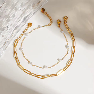 Tornozeleira Elvaris - Banhada a Ouro 18K