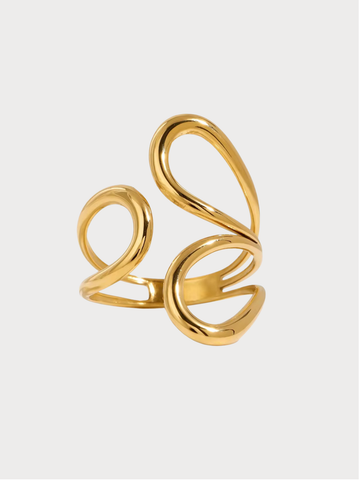 Anel Cylara - Banhado a Ouro 18K