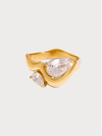 Anel Olivienne - Banhado a Ouro 18K