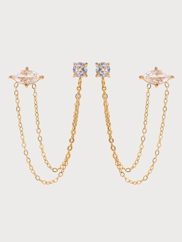 Brinco Kryvelis - Banhado a Ouro 18K