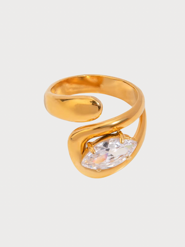 Anel Veronnea - Banhado a Ouro 18K