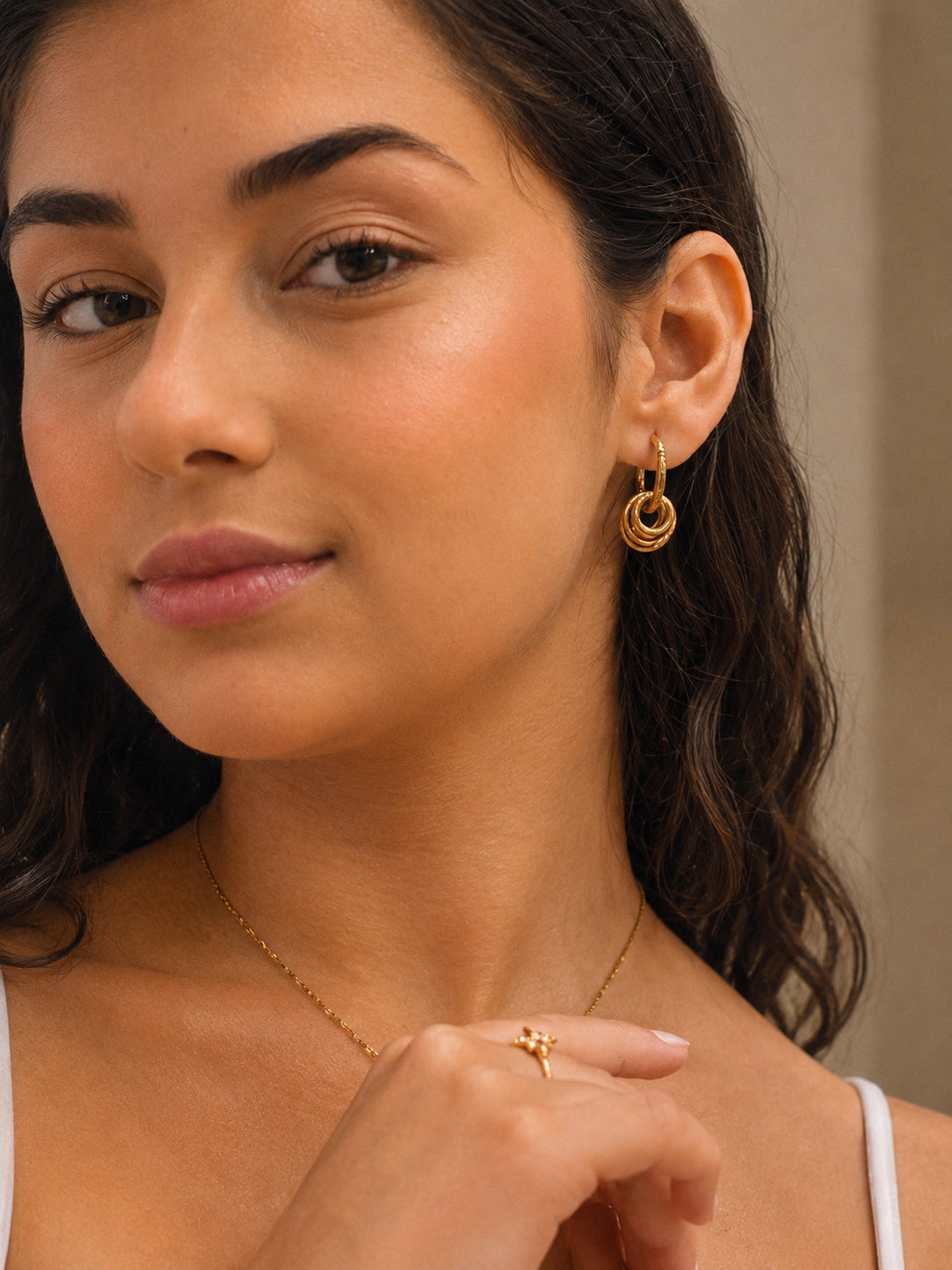 Brinco Elyssor - Banhado a Ouro 18K