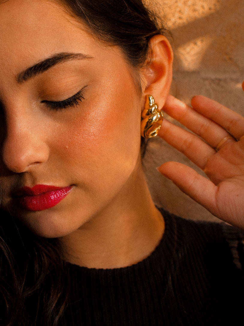 Brinco Quirelia - Banhado a Ouro 18K