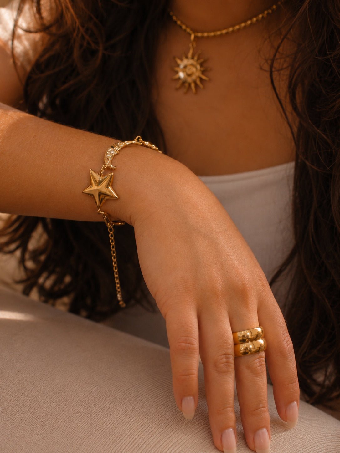 Anel Nivorys - Banhado a Ouro 18K