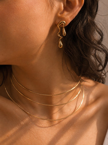 Brinco Cyvaris - Banhado a Ouro 18K