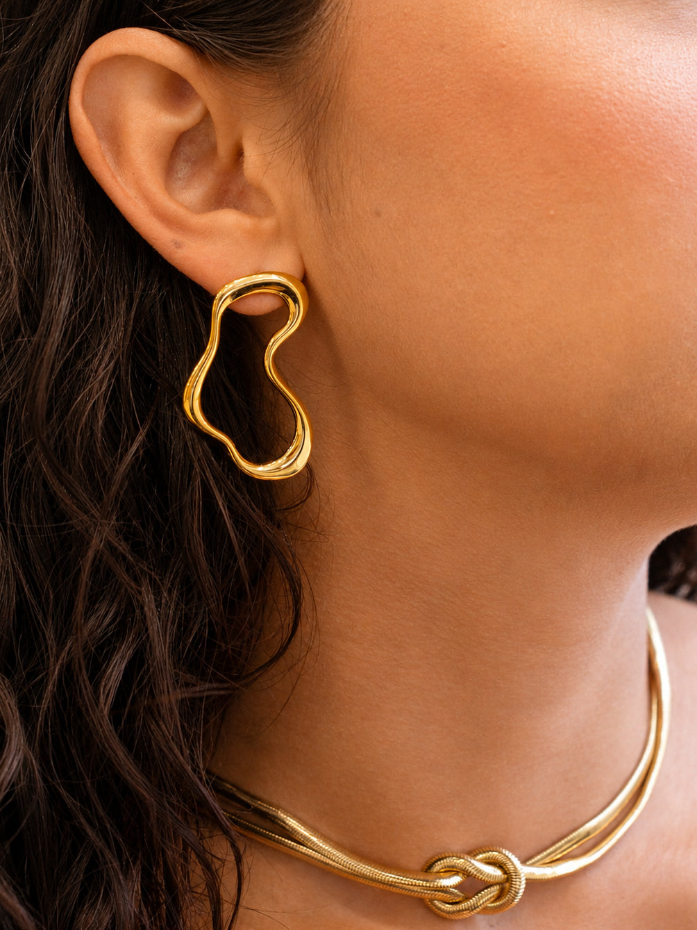 Brinco Zerionne - Banhado a Ouro 18K