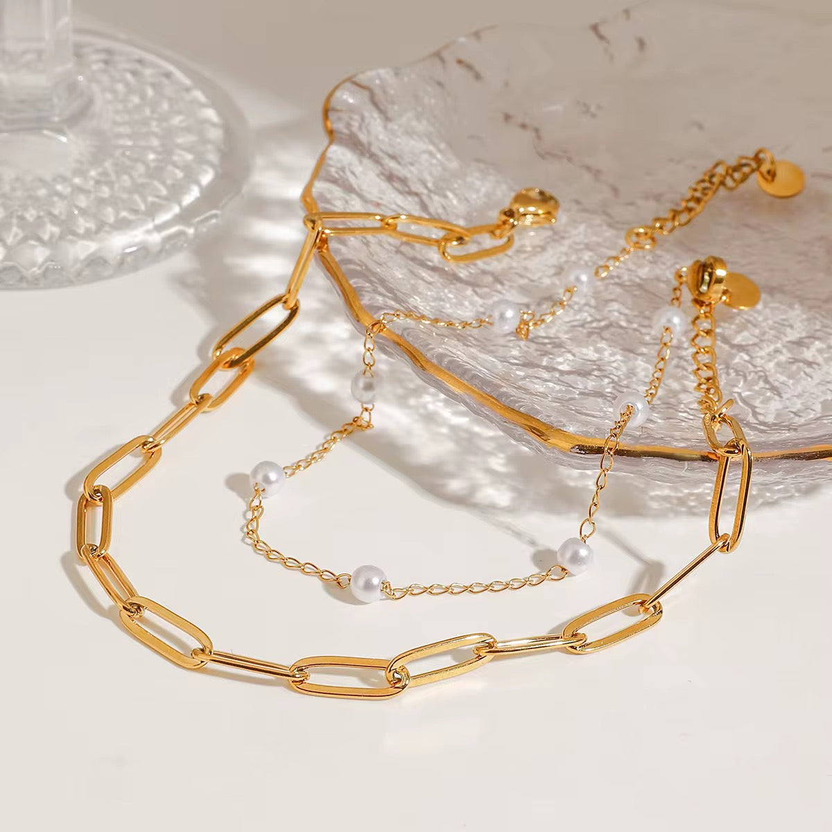 Tornozeleira Elvaris - Banhada a Ouro 18K