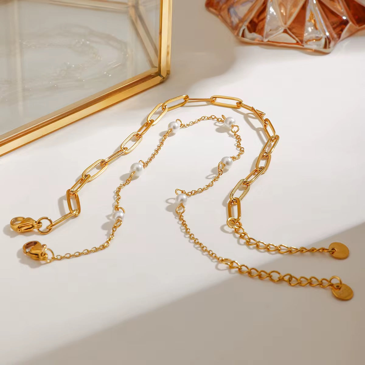 Tornozeleira Elvaris - Banhada a Ouro 18K