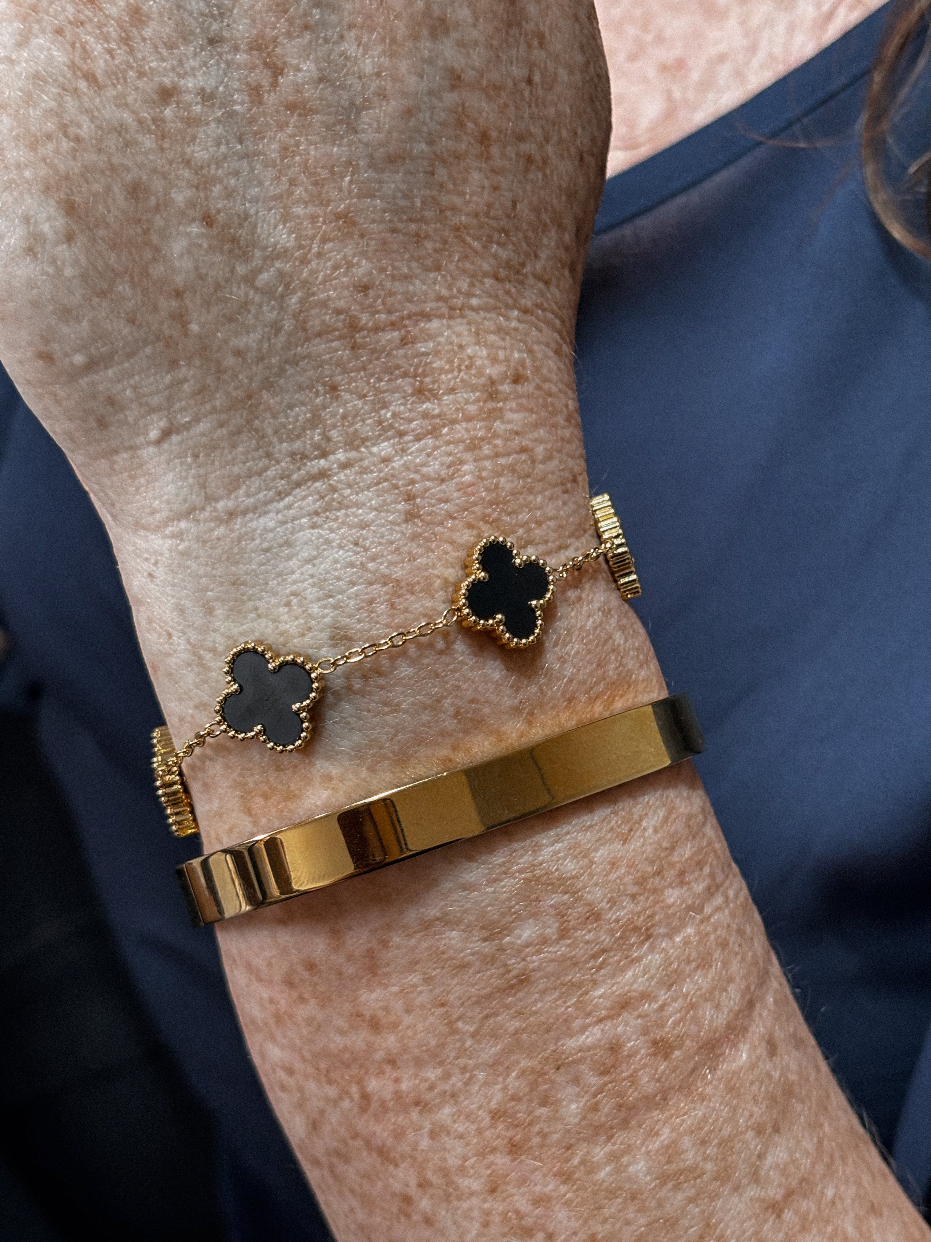 Pulseira Trevo - Banhada a Ouro 18K