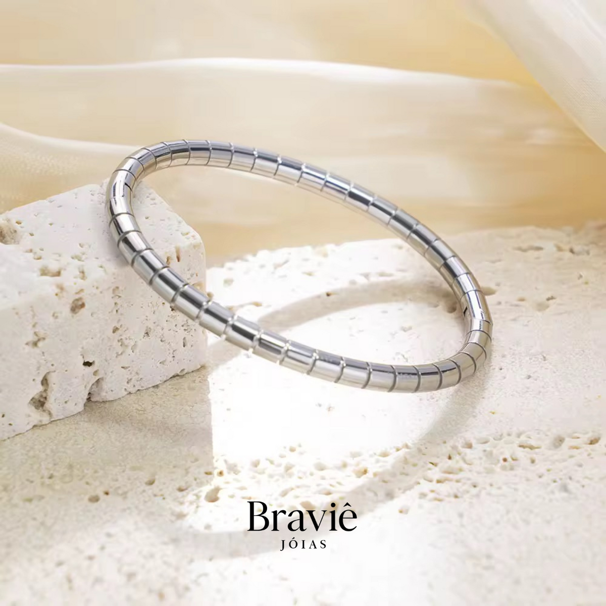Bracelete Axis Prateado