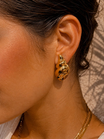 Brinco Quirelia - Banhado a Ouro 18K