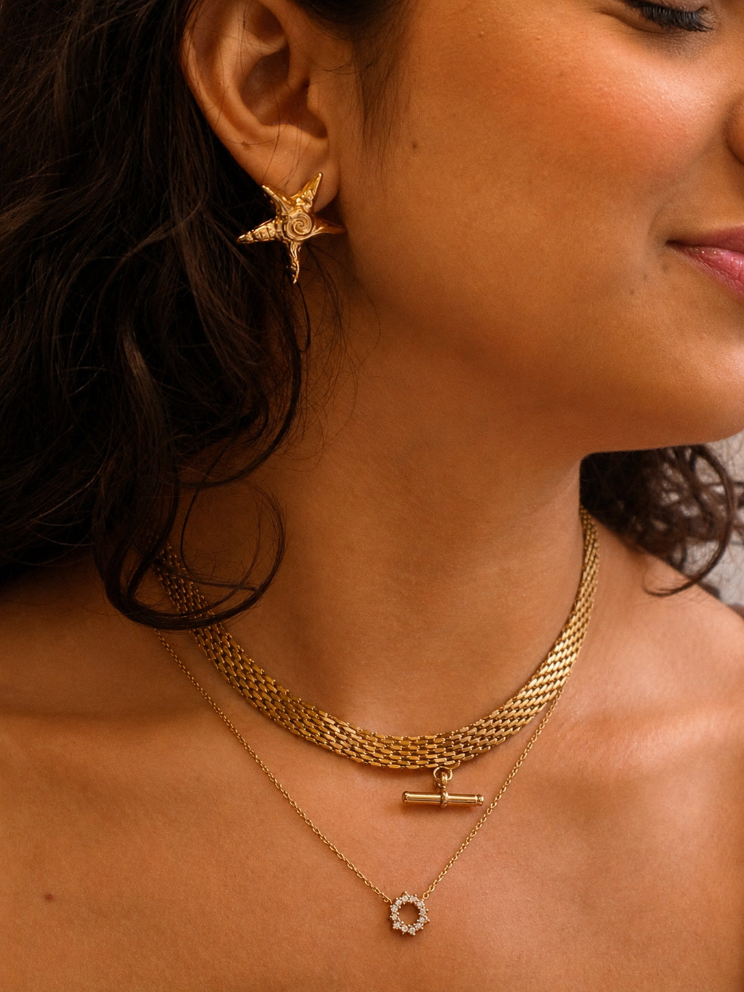 Brinco Veyrion - Banhado a Ouro 18K