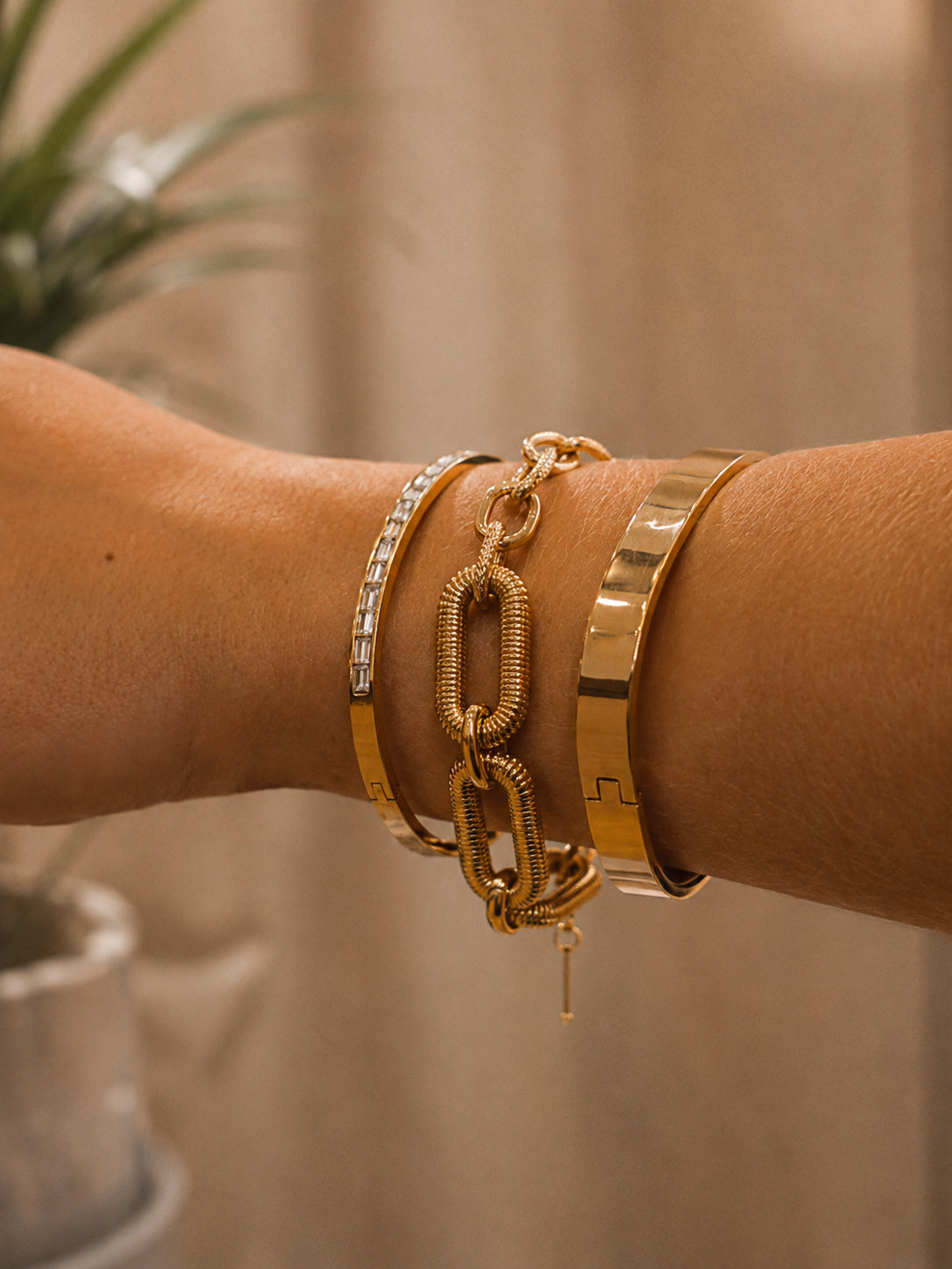 Bracelete Calyros - Banhado a Ouro 18K