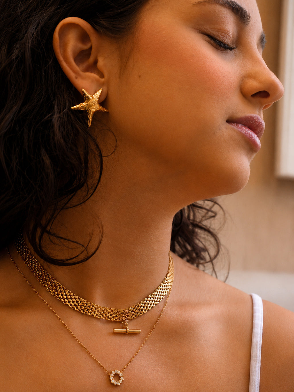 Brinco Veyrion - Banhado a Ouro 18K