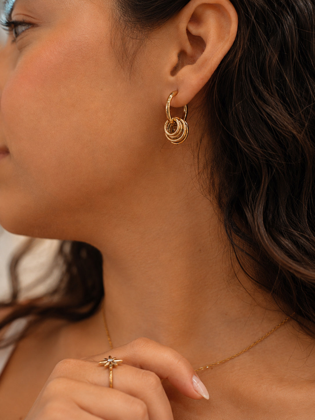 Brinco Elyssor - Banhado a Ouro 18K