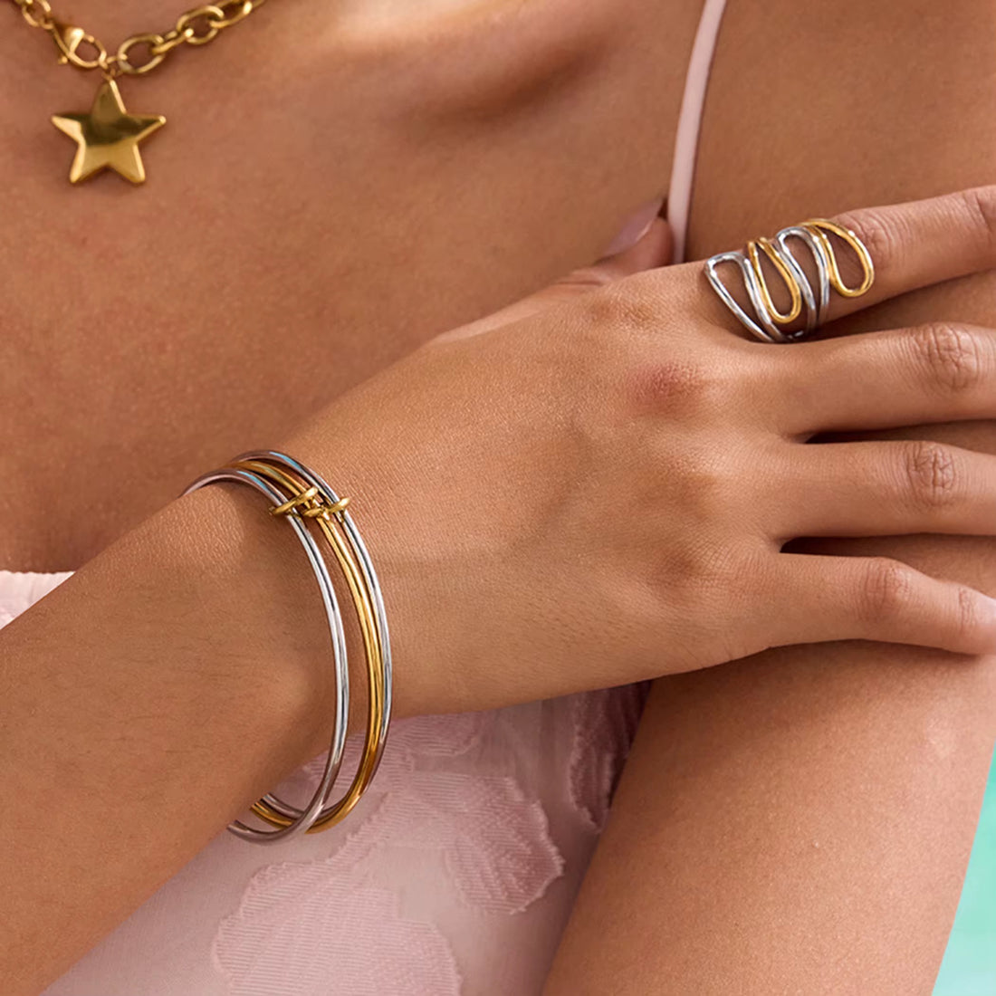 Bracelete Domélia - Banhado a Ouro 18K