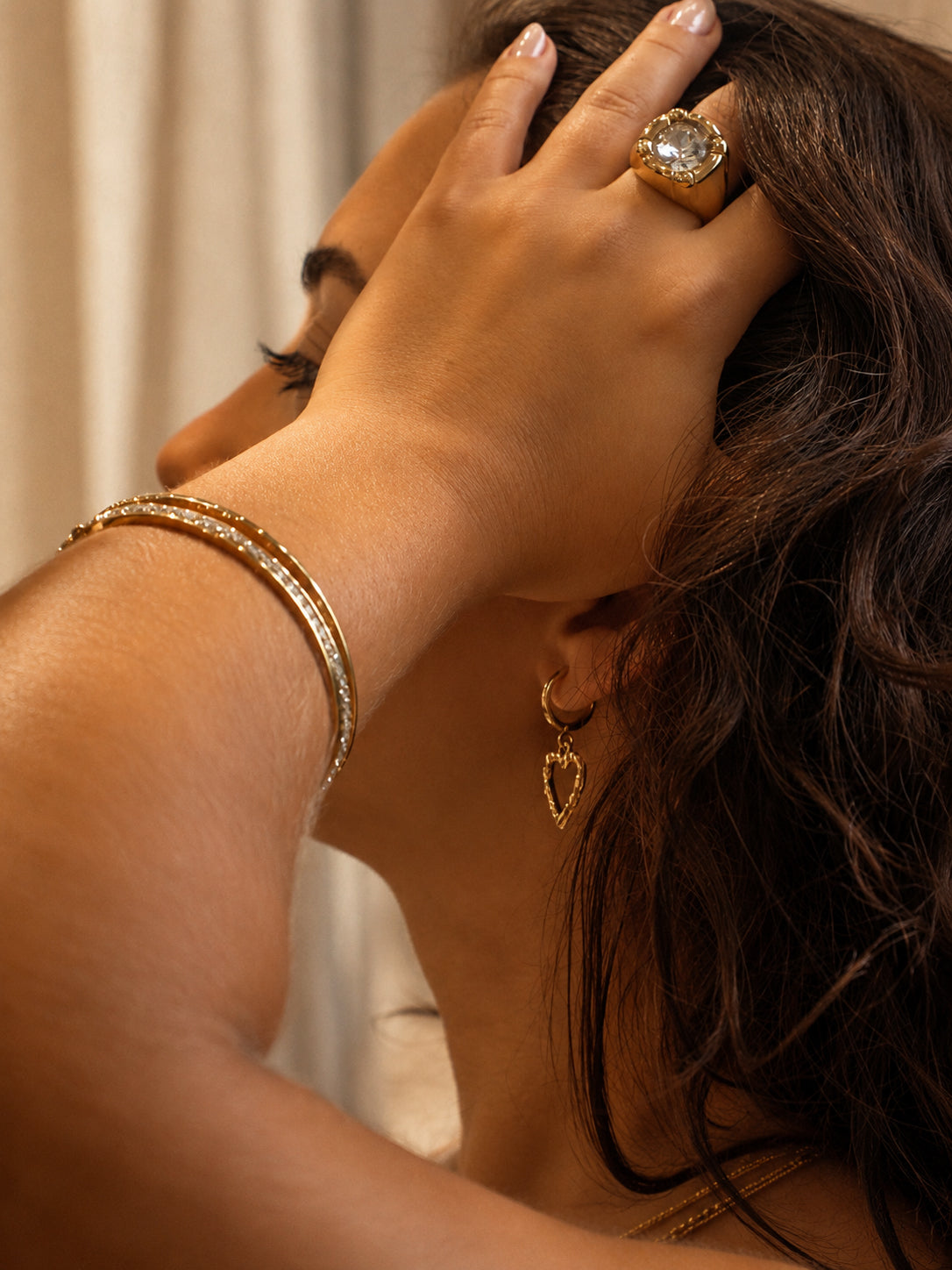 Brinco Vorynna - Banhado a Ouro 18K
