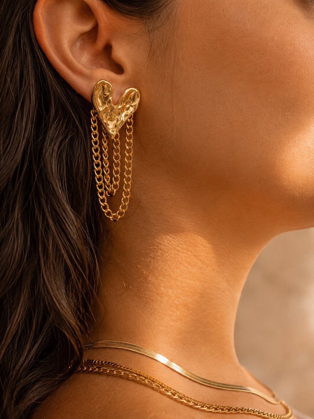 Brinco Luviane - Banhado a Ouro 18K