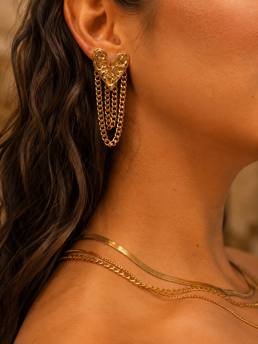 Brinco Luviane - Banhado a Ouro 18K