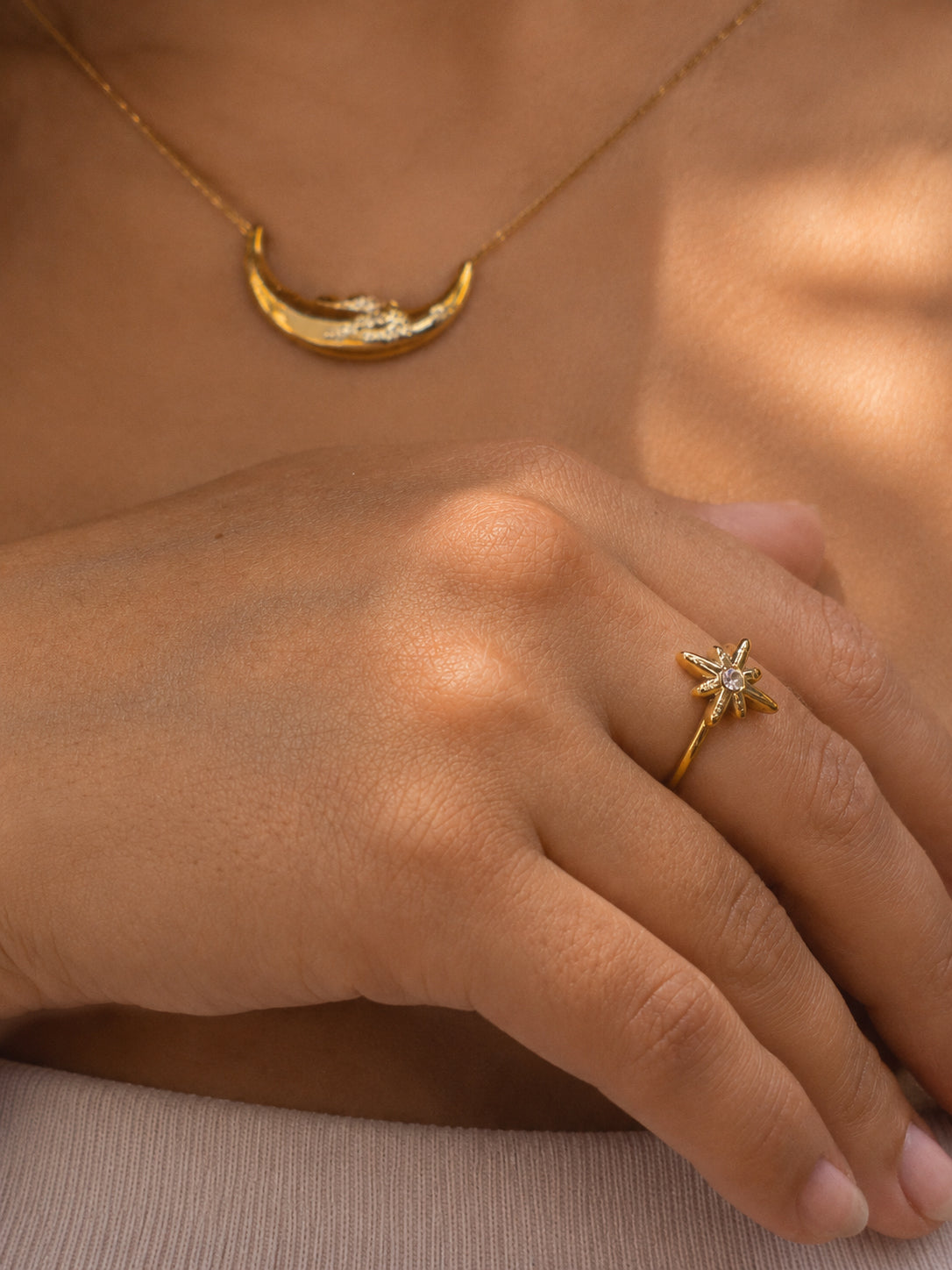 Anel Quorrae - Banhado a Ouro 18K