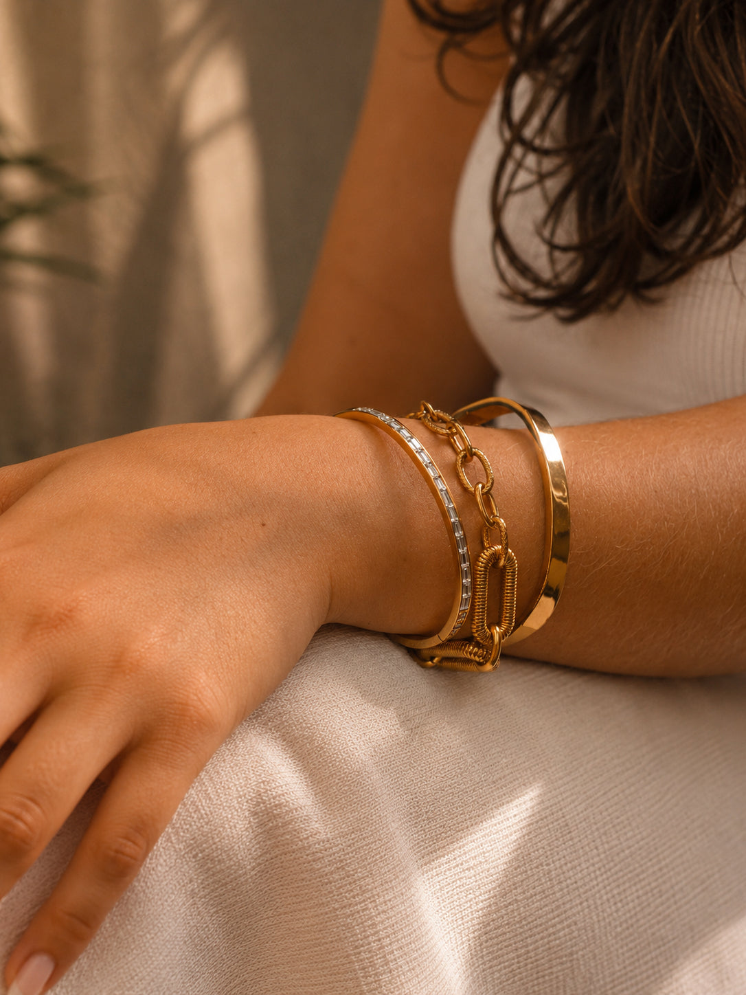 Bracelete Calyros - Banhado a Ouro 18K