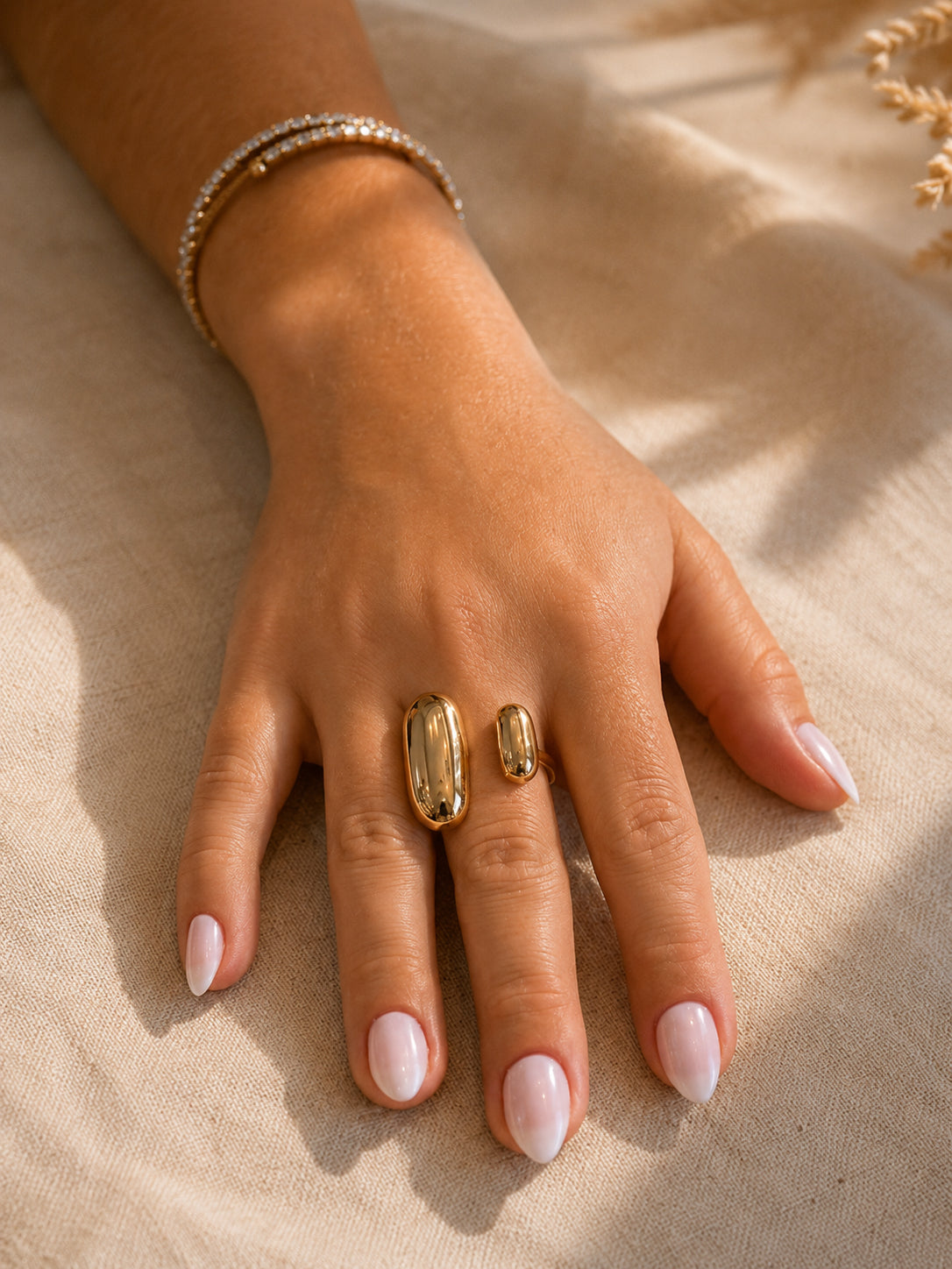 Anel Serenne - Banhado a Ouro 18K