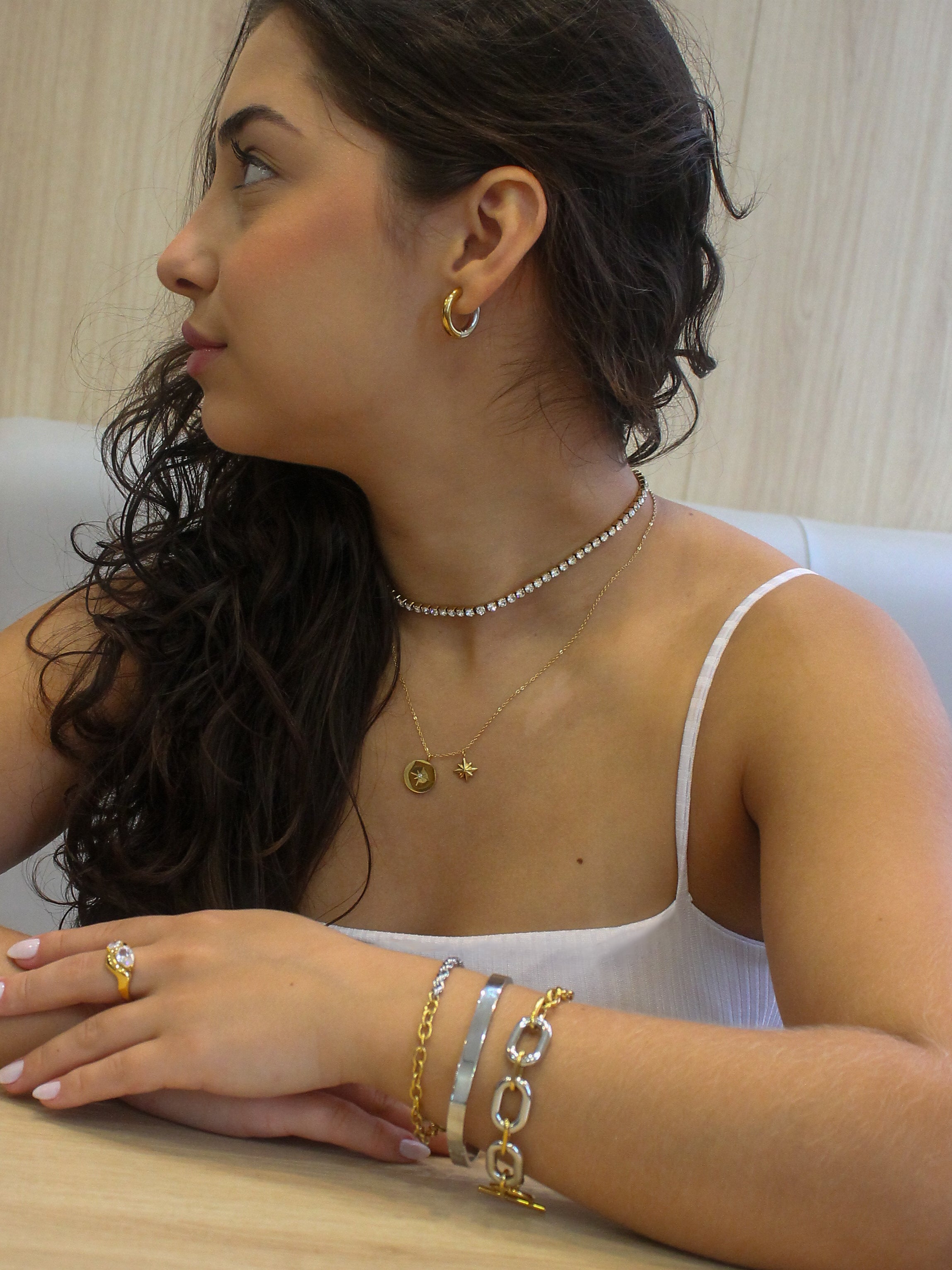 Brinco Chandelier - Banhado a Ouro 18K