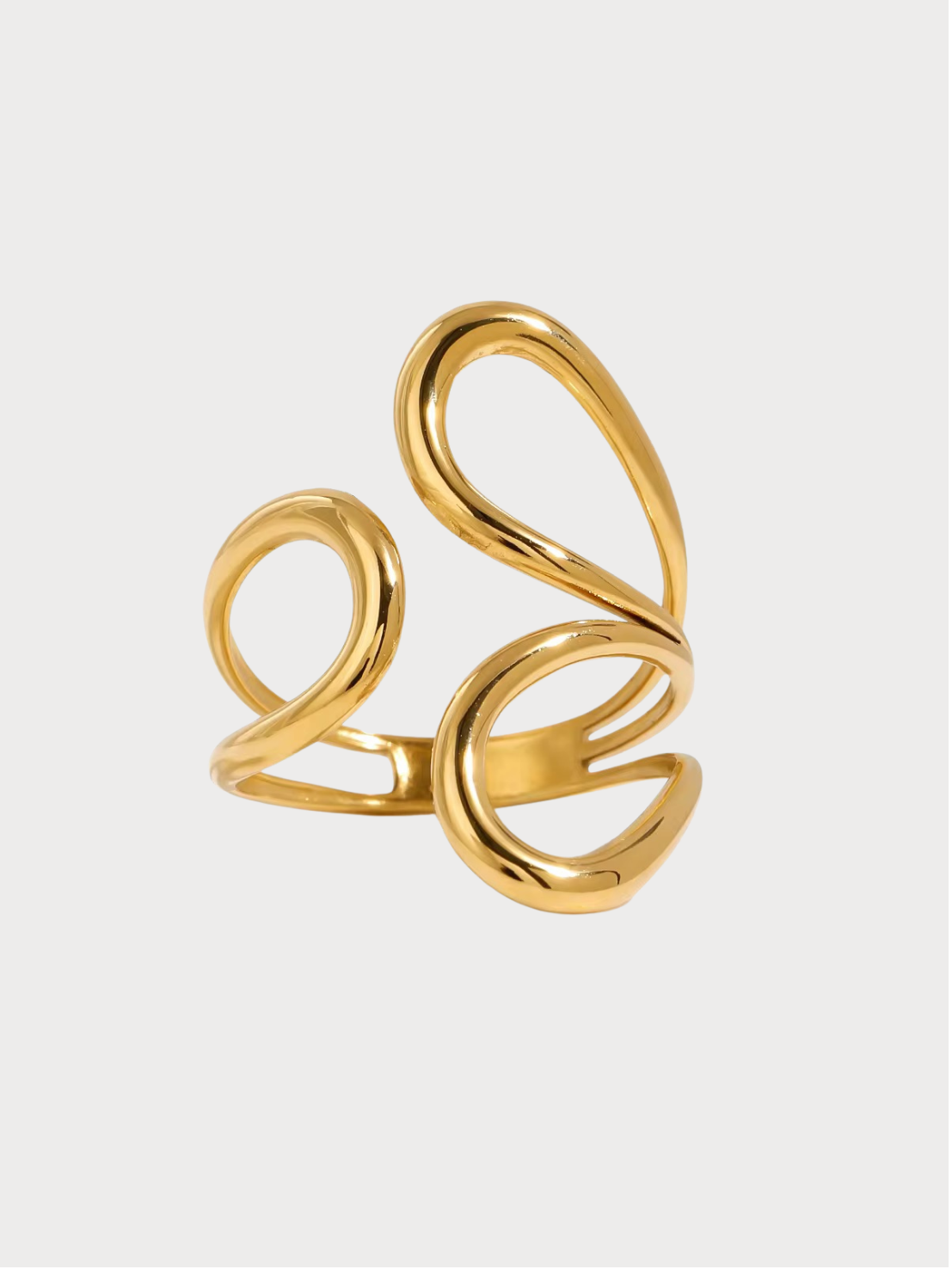 Anel Cylara - Banhado a Ouro 18K