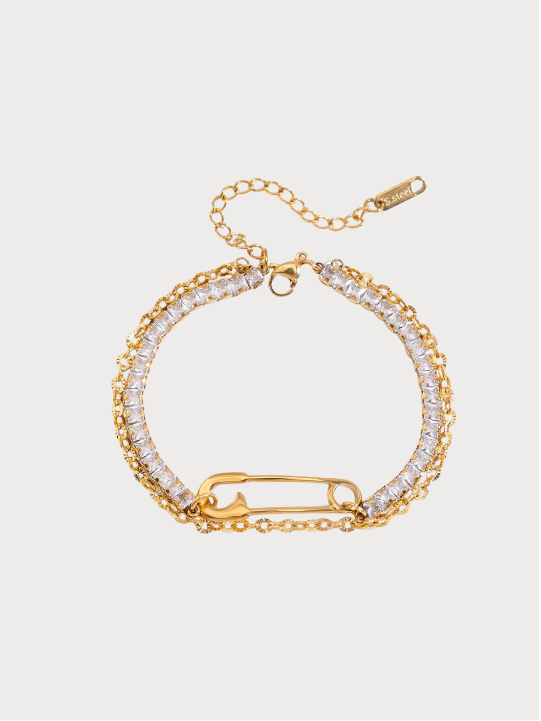 Pulseira Alvéria - Banhada a Ouro 18K