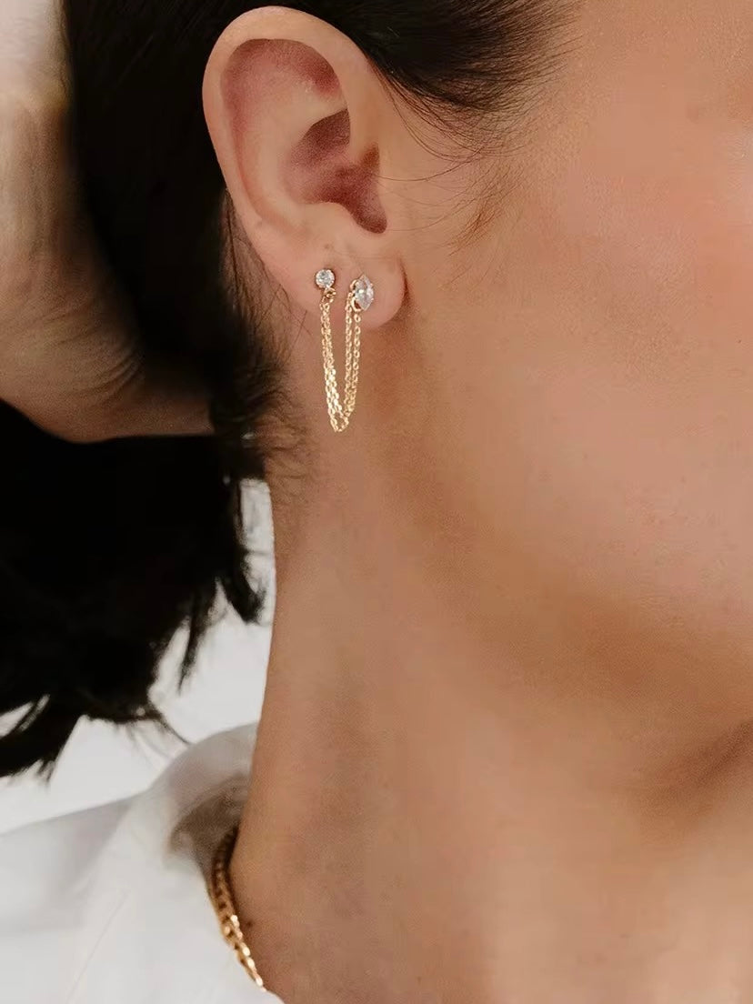 Brinco Kryvelis - Banhado a Ouro 18K