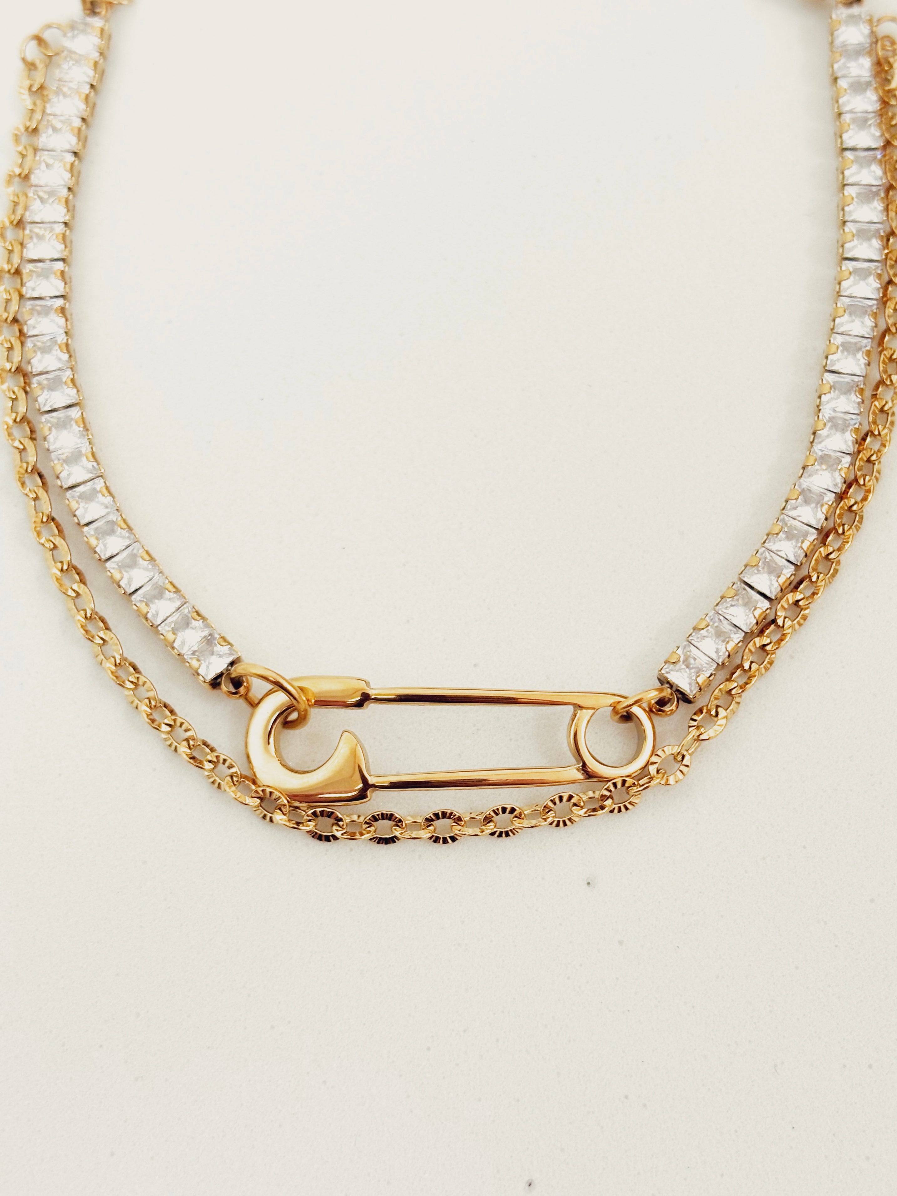 Pulseira Alvéria - Banhada a Ouro 18K