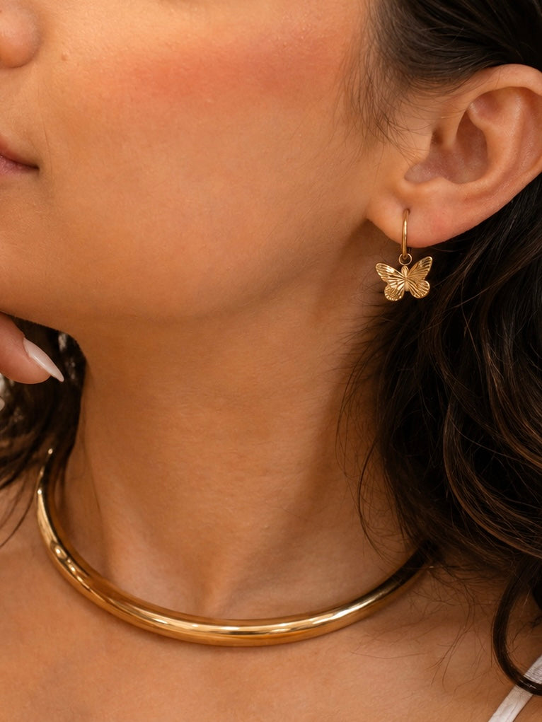 Brinco Axelyra - Banhado a Ouro 18K