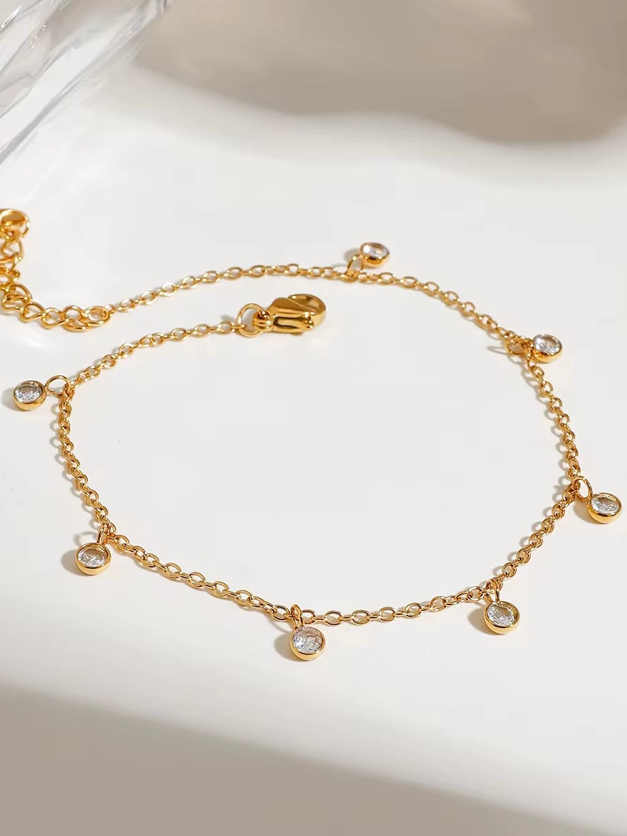 Tornozeleira Vénedra - Banhada a Ouro 18K