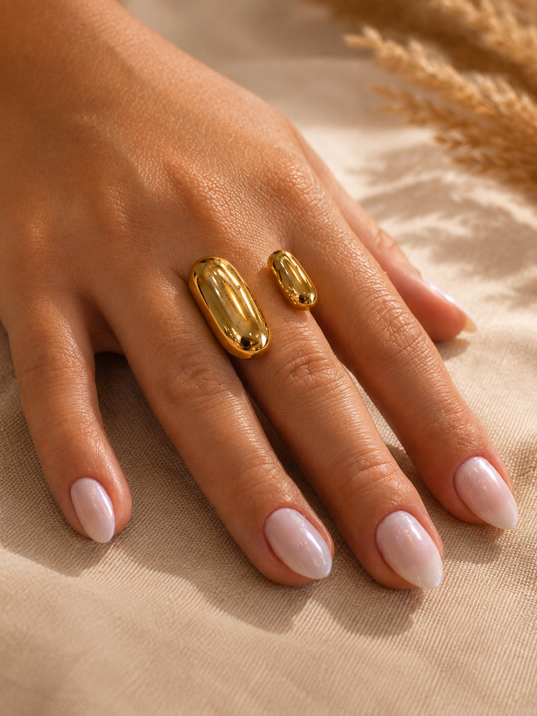 Anel Serenne - Banhado a Ouro 18K