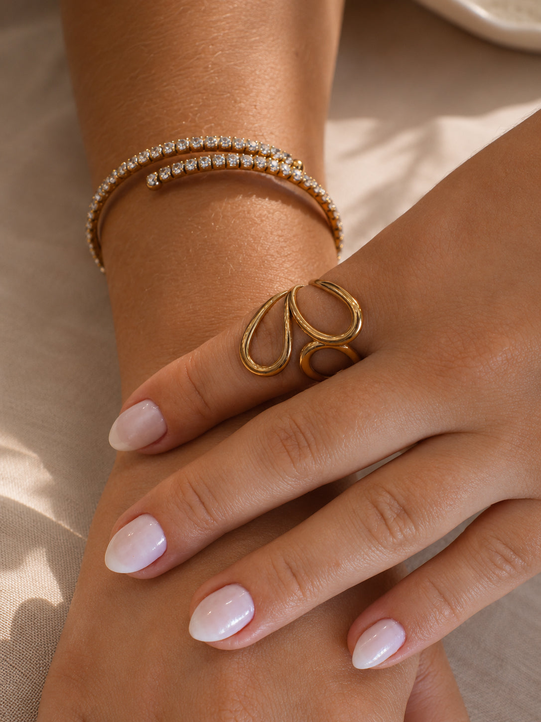 Anel Cylare - Banhado a Ouro 18K