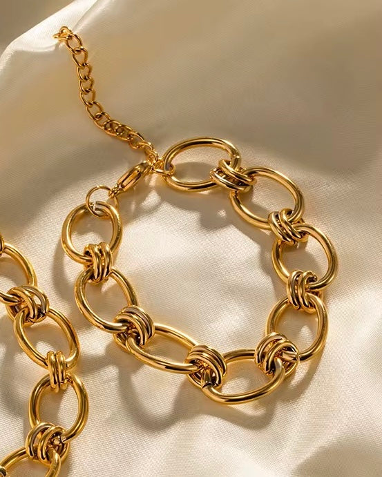 Pulseira Astryvia - Banhada Ouro 18K
