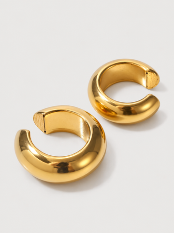 Brinco Earcuff Mabel - Banhado a Ouro 18K