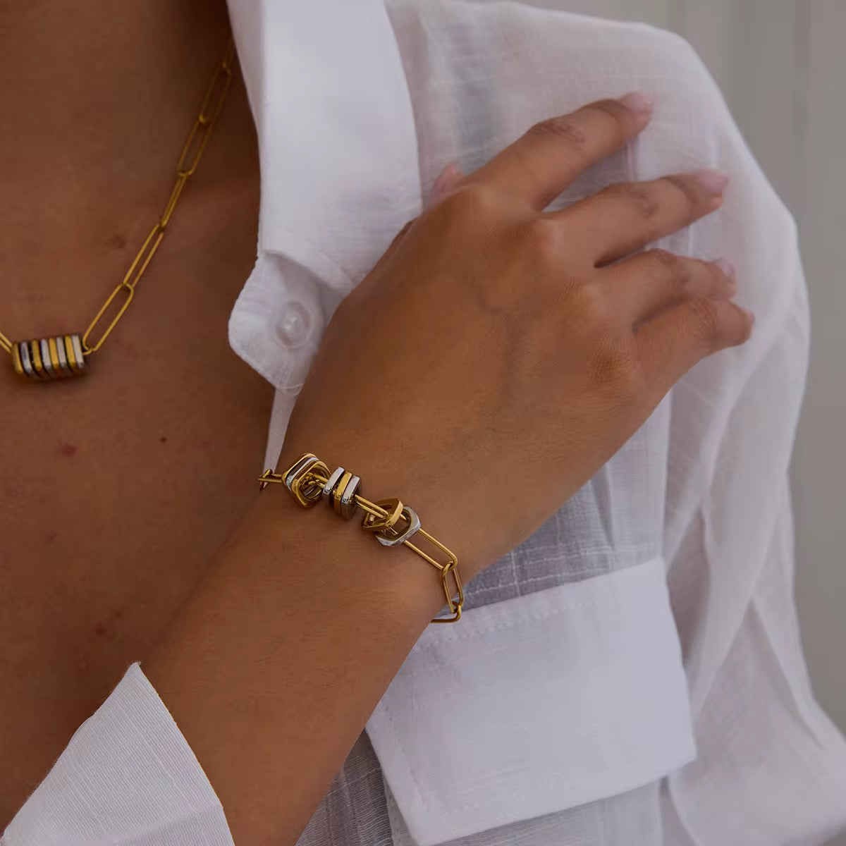 Pulseira Calenne - Banhada a Ouro 18K
