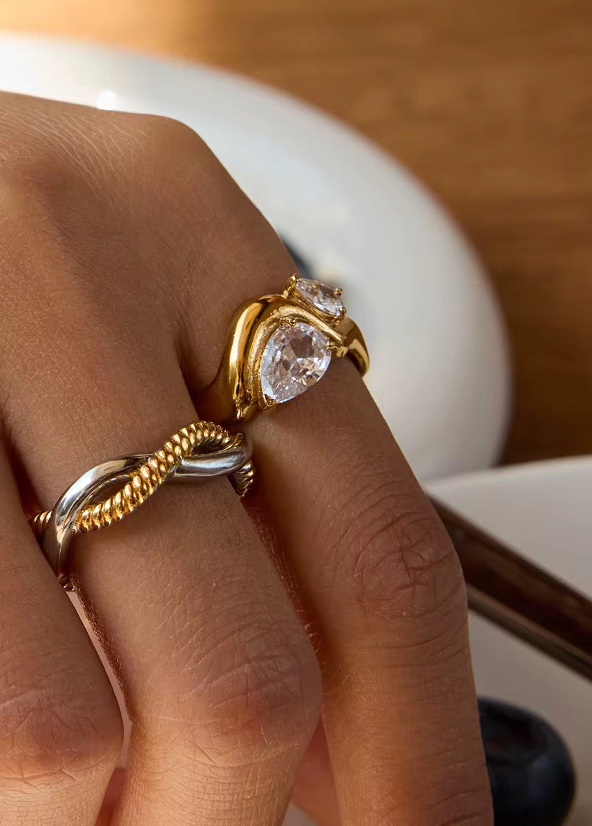 Anel Olivienne - Banhado a Ouro 18K