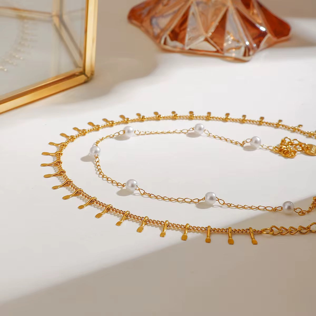 Tornozeleira Lumira - Banhada a Ouro 18K