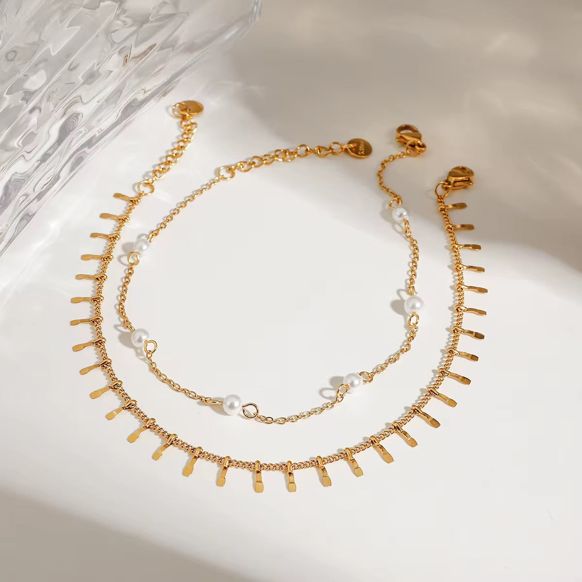 Tornozeleira Lumira - Banhada a Ouro 18K