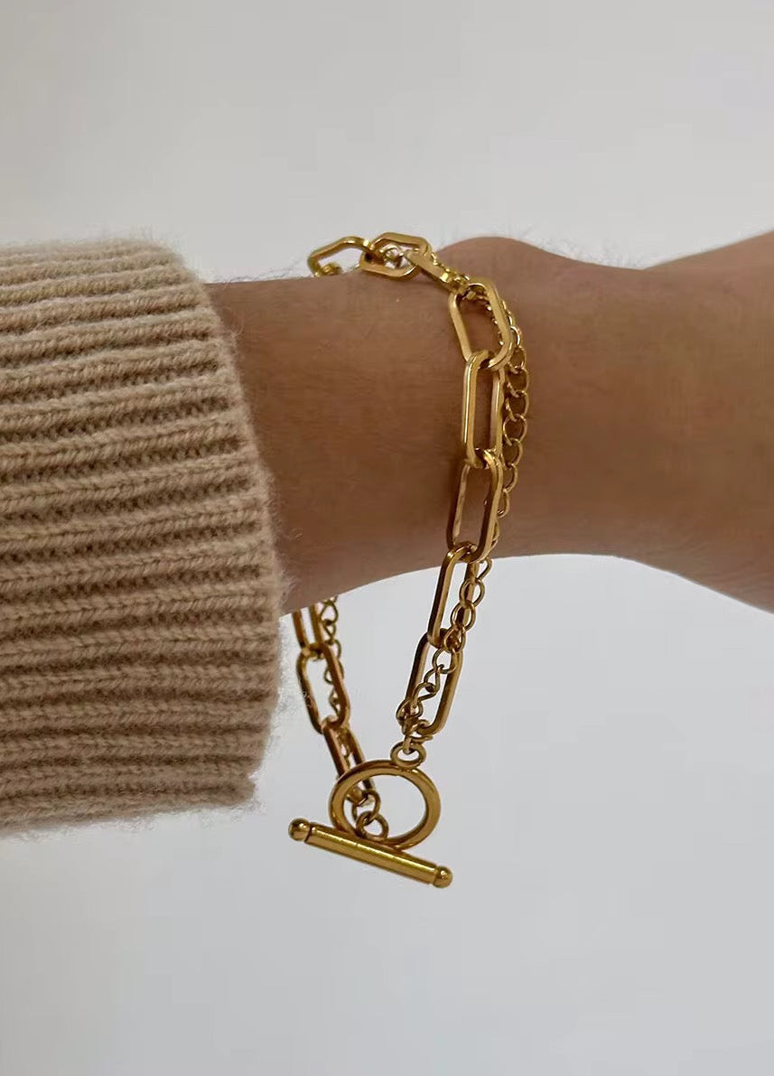 Pulseira Nelyra - Banhada a Ouro 18K