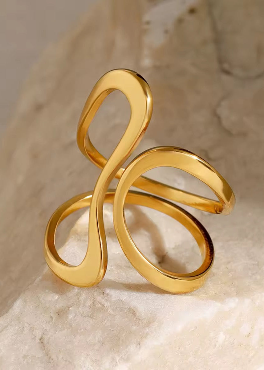 Anel Zeyrion - Banhado a Ouro 18K