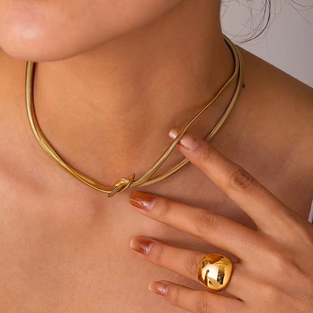 Colar Aerionis - Banhado a Ouro 18K
