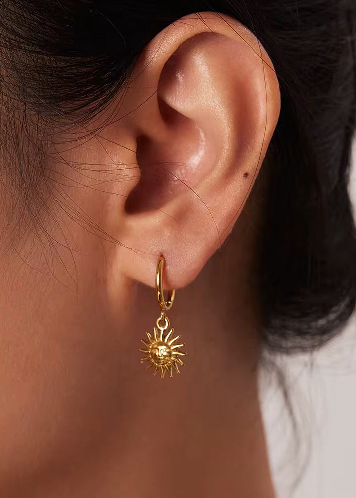 Brinco Solaris - Banhado a Ouro 18K