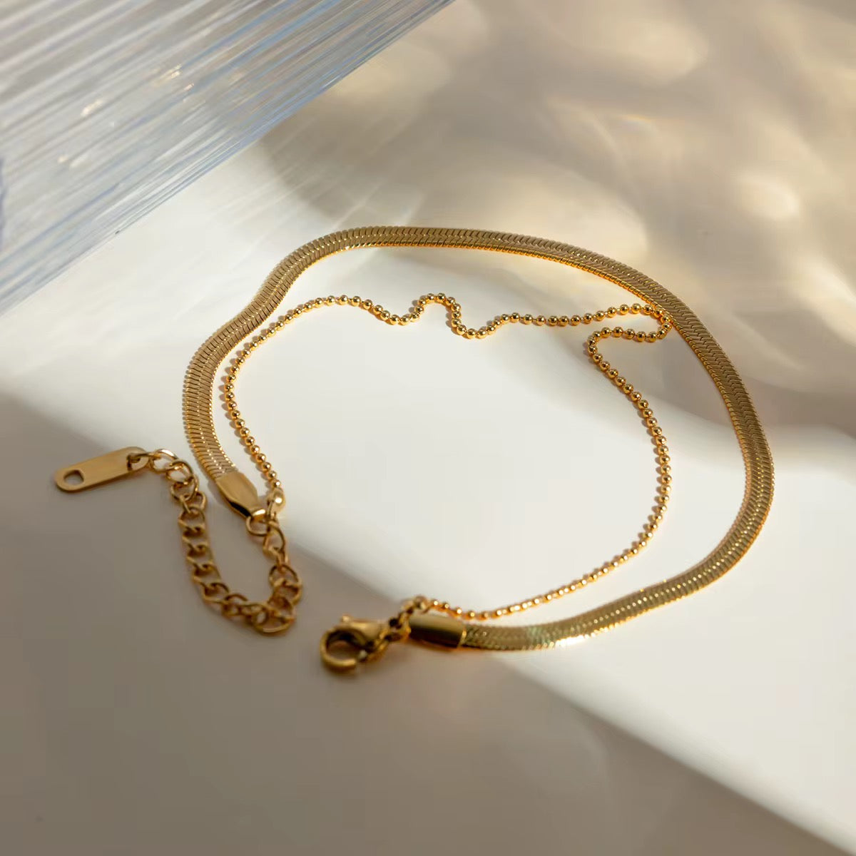Tornozeleira Elyssrae - Banhada a Ouro 18K