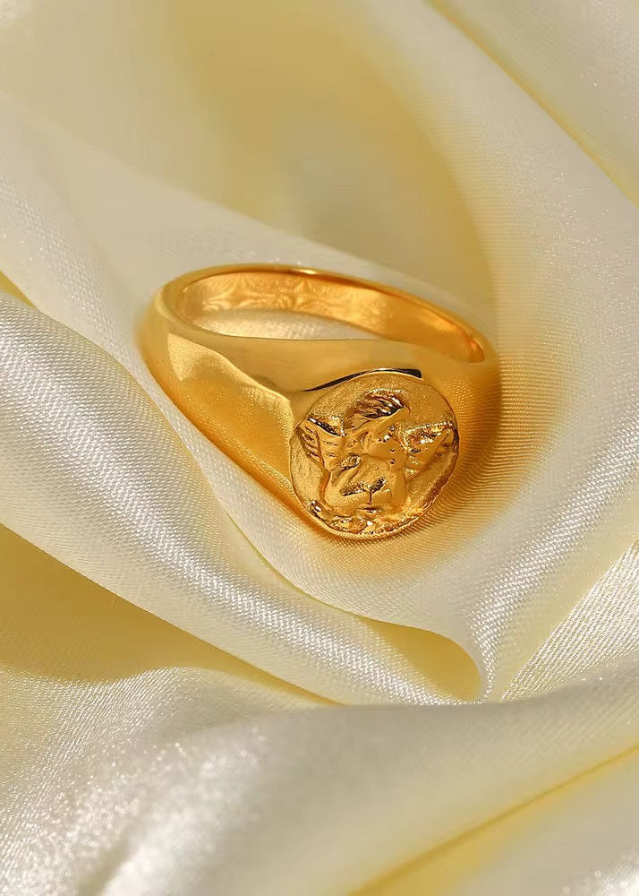 Anel Thalvoria - Banhado a Ouro 18K
