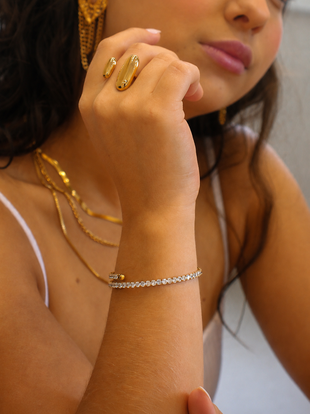 Bracelete Ovelyne - Banhado a Ouro 18K