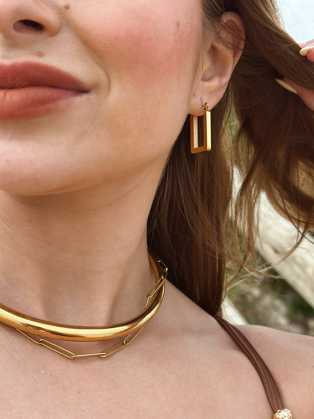 Brinco Luneyra - Banhado a Ouro 18K