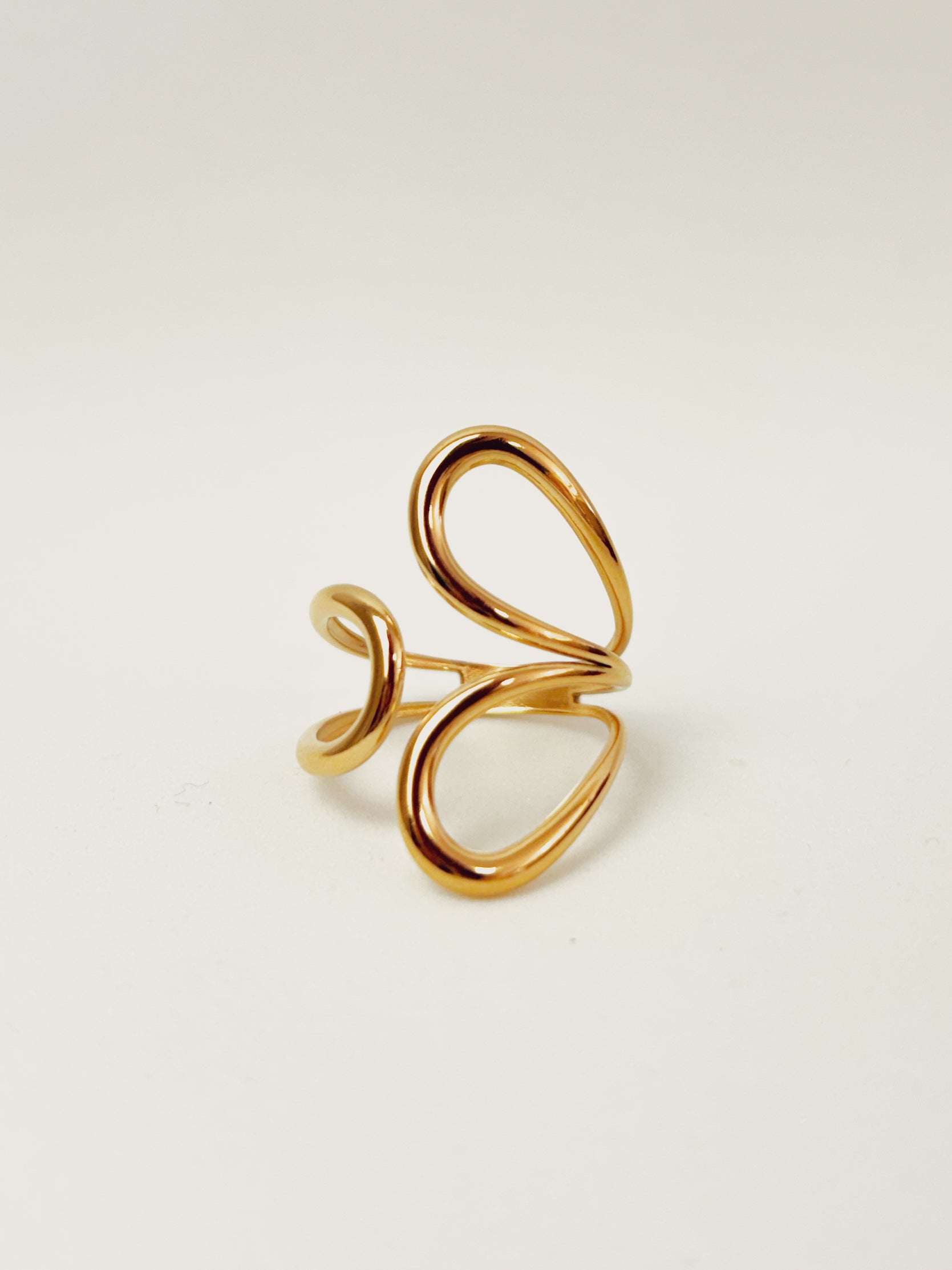 Anel Cylara - Banhado a Ouro 18K